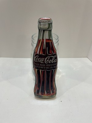 Vintage 1996 Coca-Cola Bottle Shaped Tin with Roller Ball Pen in Collector Tin