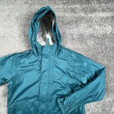 Marmot Jacket Kids Large Blue Hooded Full Zip Rain Waterproof Shell Hike