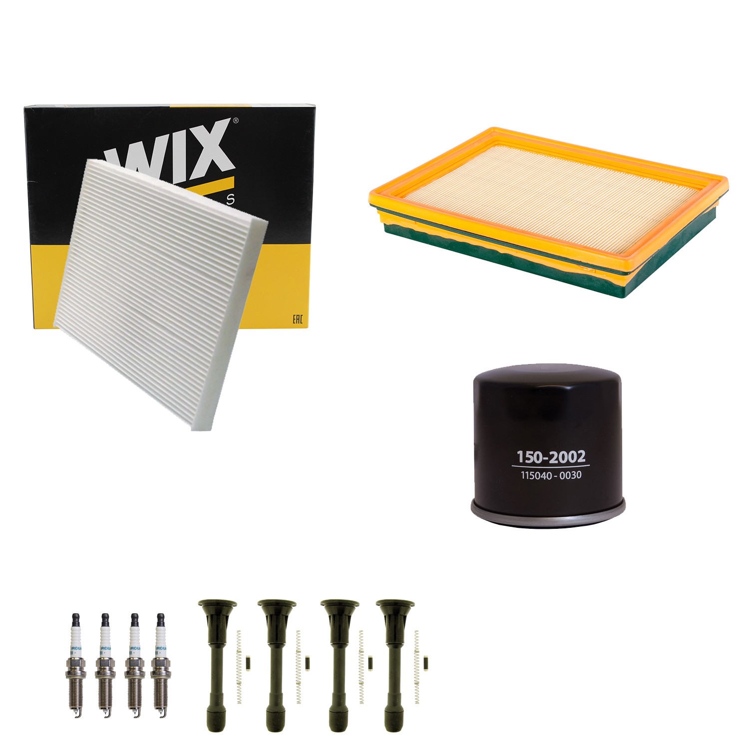 Denso Tune Up Kit NGK 4 Spark Plugs  Boots Kit for Rogue Sentra 2.5L L4 QR25DE