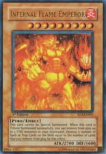 YuGiOh Infernal Flame Emperor SD3-EN001 Ultra Rare Englisch Good 1st