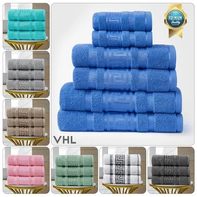 GAVENO CAVAILIA® Greek Towels Bale Set 100% Cotton Soft Hand Towel Bath Sheets Jumbo Sheet 550GSM