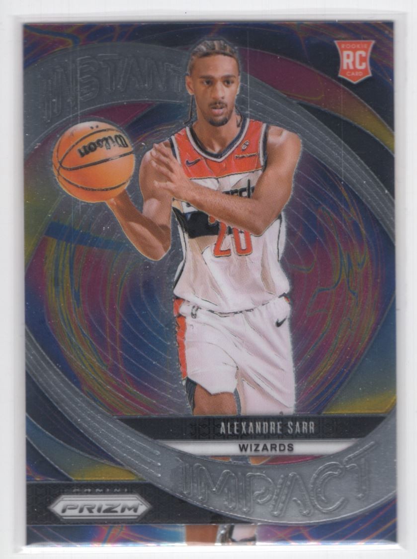 #1 2024-25 Prizm Instant Impact BASE Alexandre Sarr RC Wizards
