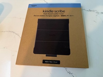 Kindle Scribe Plant-Based Leather Folio Cover with Magnetic Attach - Black