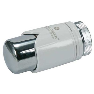 Thermostatkopf Design M30 extra kompakt nur 86mm x 39mm weiss chrom