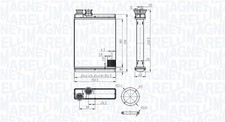 Wärmetauscher Innenraumheizung MAGNETI MARELLI 350218486000 für RENAULT TALISMAN