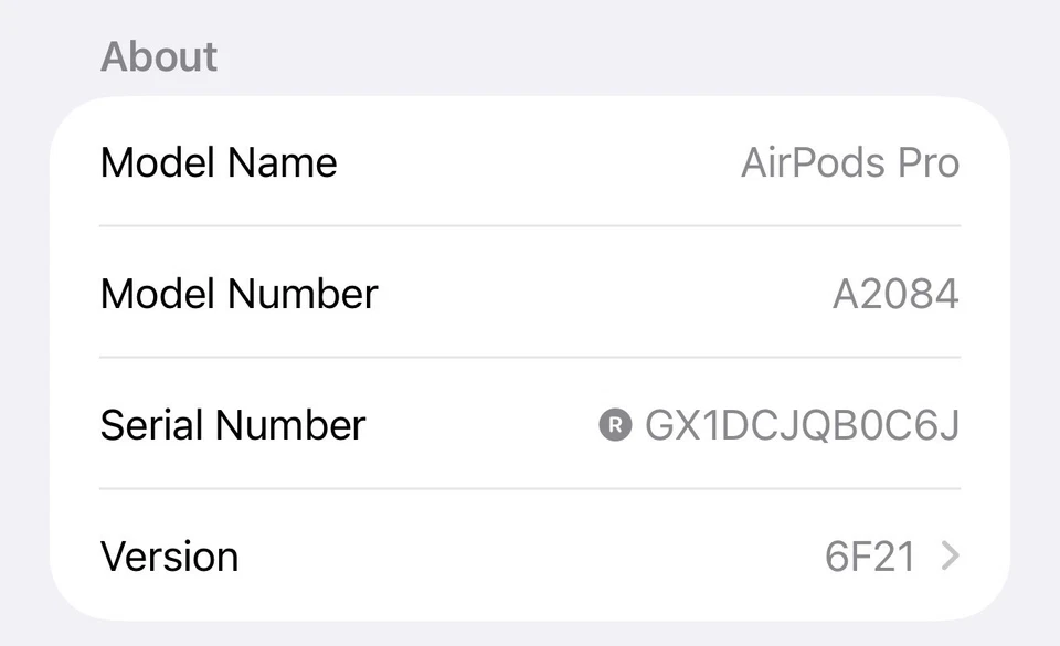 Apple AirPods Pro 1st Generation - Replacement Right Ear Side Only - Model A2084 - Image 2 of 3