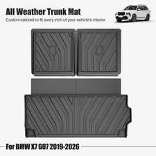 Car All Weather Tpe Trunk Mat Cargo Liner Backrest Mat For Bmw X7 G07 2019-2026 Car All Weather Tpe Trunk Mat Cargo Liner Backrest Mat For Bmw X7 G07 2019-2026