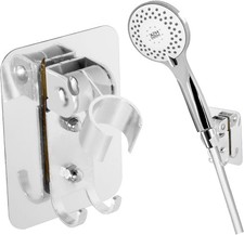 Shower Head Holder, 2 Pack Strong Adhesive Shower Wand Holder with 2 Hanger
