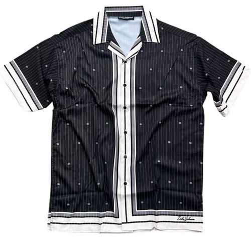 Dolce & Gabbana Men Shirt Button Down Thin Satin Shirt Size Medium / Large - product listing photo