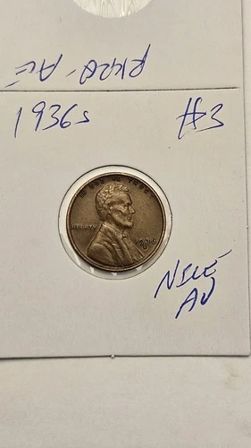 wheat penny 1936S LINCOLN CENT 1936-S HIGH GRADE AU LOT #3