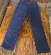 Men  s Under Armour Golf Pants 30x32 Navy Blue Slacks-Khakis