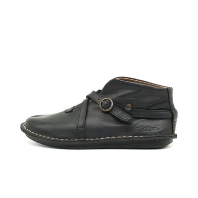 Kickers Damen 001683 Stiefelette Schwarz Leder Classic Stiefeletten EU 38