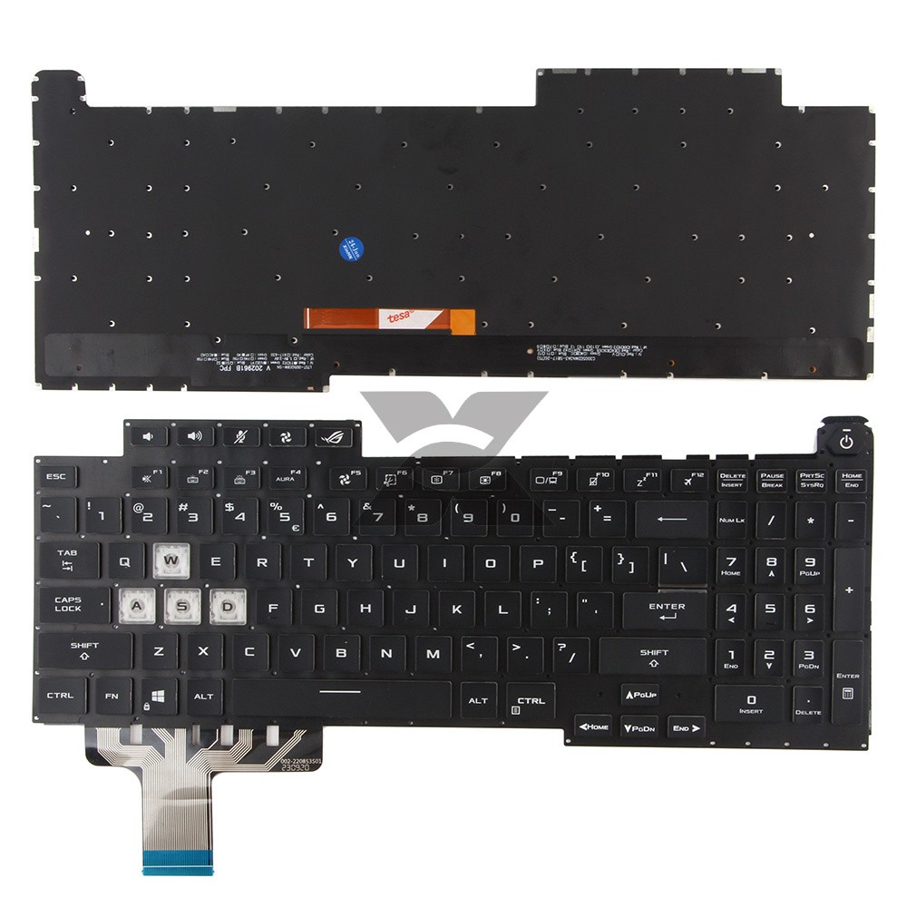 New US Keyboard with RGB Backlight for Asus ROG Strix G17 G713 G713Q G713QE