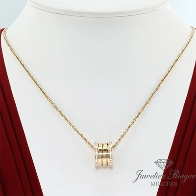 Bulgari Collier B-Zero 1 Gelbgold 750 Diamanten Brillanten 350055 Halskette Gold - Bild 1 von 3