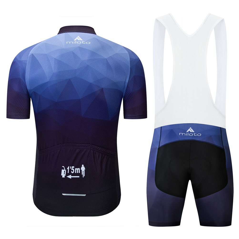 Set maglia e pantaloni da ciclismo Miloto uomo foto 5
