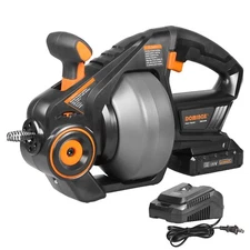 DOMINOX Electric Drain Auger with 25FT Plumbing Snakes, Snake Drain Clog Remover