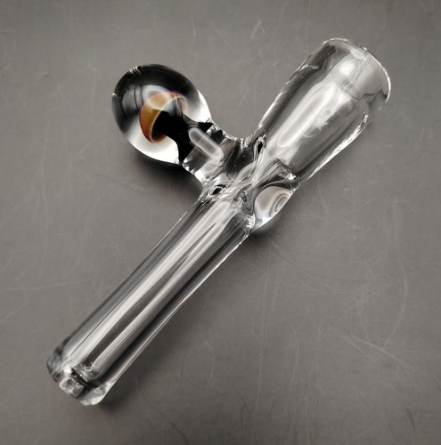 Extra Thick Glass Mushroom Chillum Pipe - Handmade in USA Subconscious Design - Picture 4 of 8