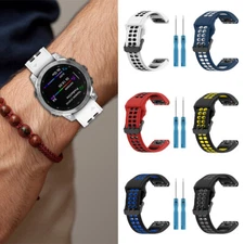 26/20/22mm Silicone Band forGarmin Watch Fenix 8 6 6X 7X 7 Pro 5 5X 5S QuickFit&