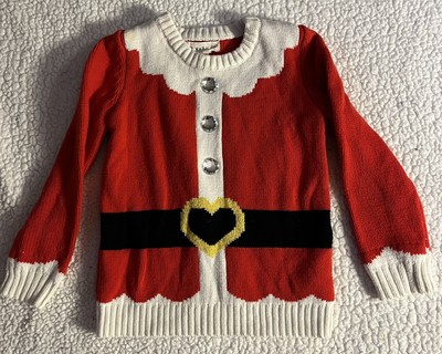 Girls if it were me size 4 Santa pull over sweater