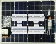 50 WATT SOLAR PANEL DIY KIT BOAT CARAVAN CAMPER MOTORHOME BEACH HUT BONGO 50W