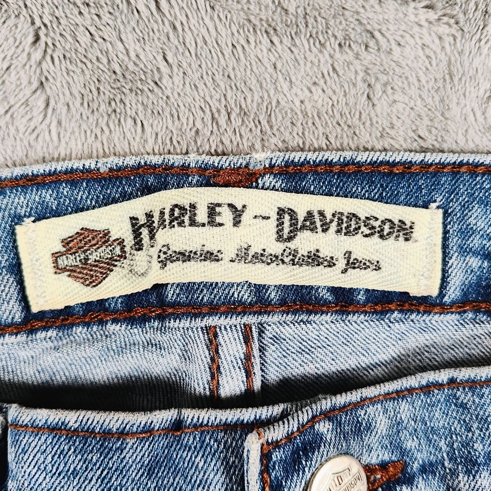 Harley-Davidson 2005 женщин DIY отрезать потертый кромки джинсовой ткани Jean шорты (размер 4P) - Изображение 3 из 4