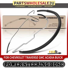 3Pcs Power Steering Return Line Hose for Buick Enclave Chevy Traverse GMC Acadia
