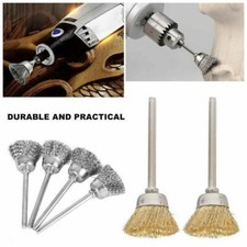 47PCS Wire Steel Brass Brushes Polishing Brush Wheels Set for Dremel Rotary Tool
