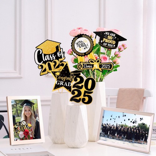 30 Pack Graduation Decorations 2025 Class of 2025 Grad Party Decorations - Bl... - Picture 5 of 7