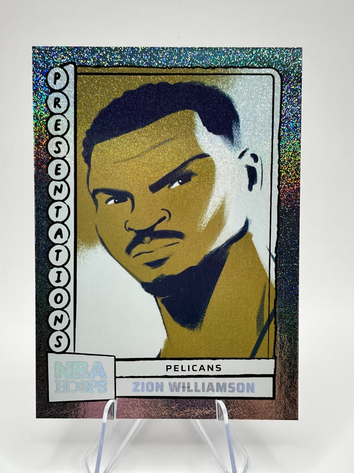 2024-25 NBA Hoops Zion Williamson Presentations #9 Pelicans SSP