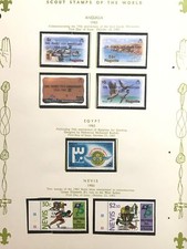 Boy/Girl Scouts Stamps on Pages Make an Offer #106