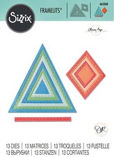 Sizzix Framelits Geo Stitched Frames 13pc set 665068 Retail 22.99 by O. Rose