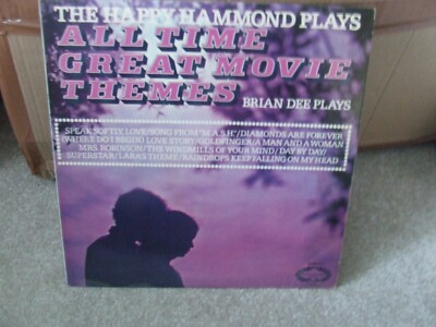 LP BRIAN DEE PLAYS THE HAPPY HAMMOND SHM814 1973 ALL TIME GREATEST MOVIE THEMES
