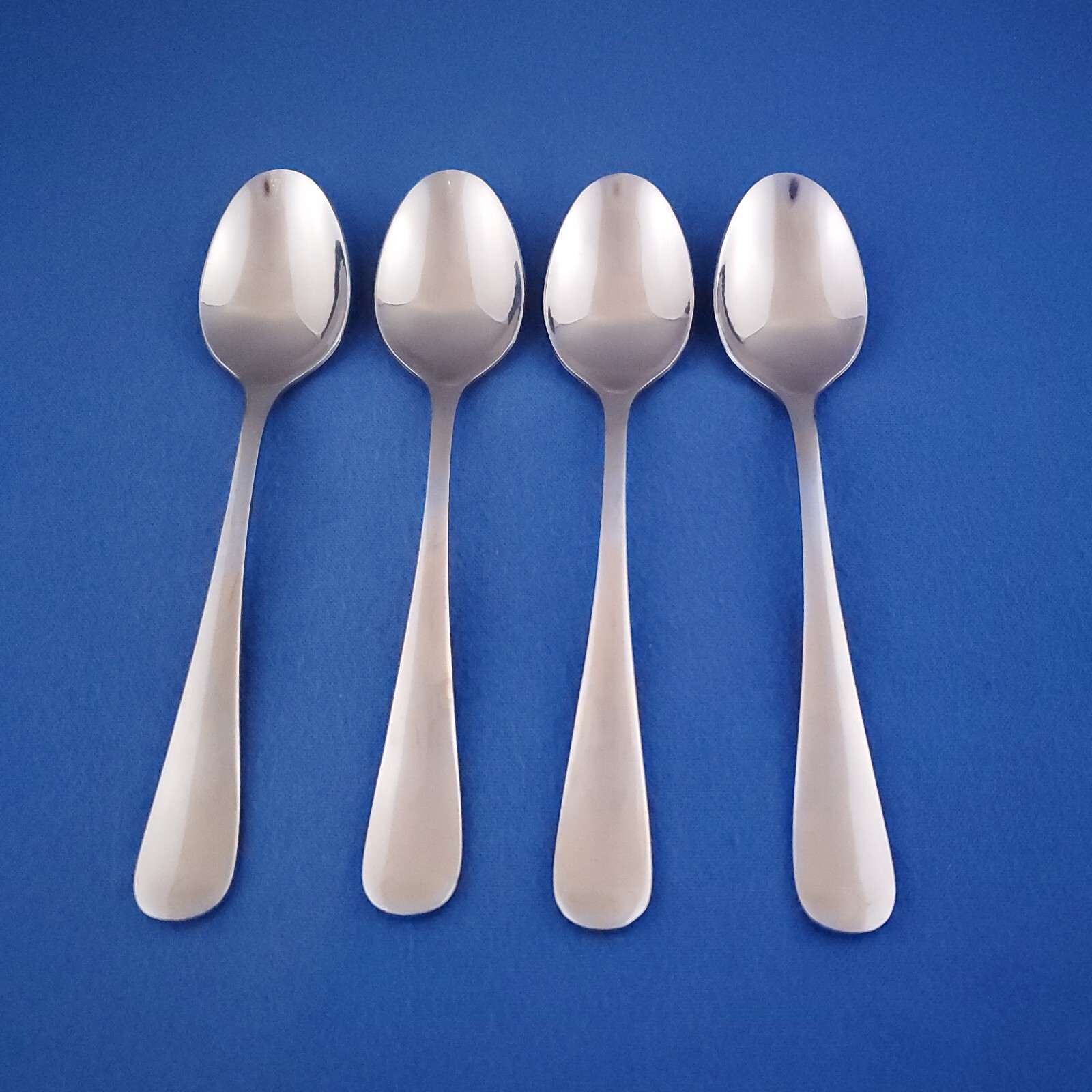 Cambridge PEPINO Glossy Stainless Steel Teaspoons - Set of 4 - 6.75