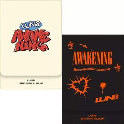 LUN8 AWAKENING 3rd Mini Album PLVE 2 Ver SET/2Image Karte+4 Foto Karte+2 Sticker