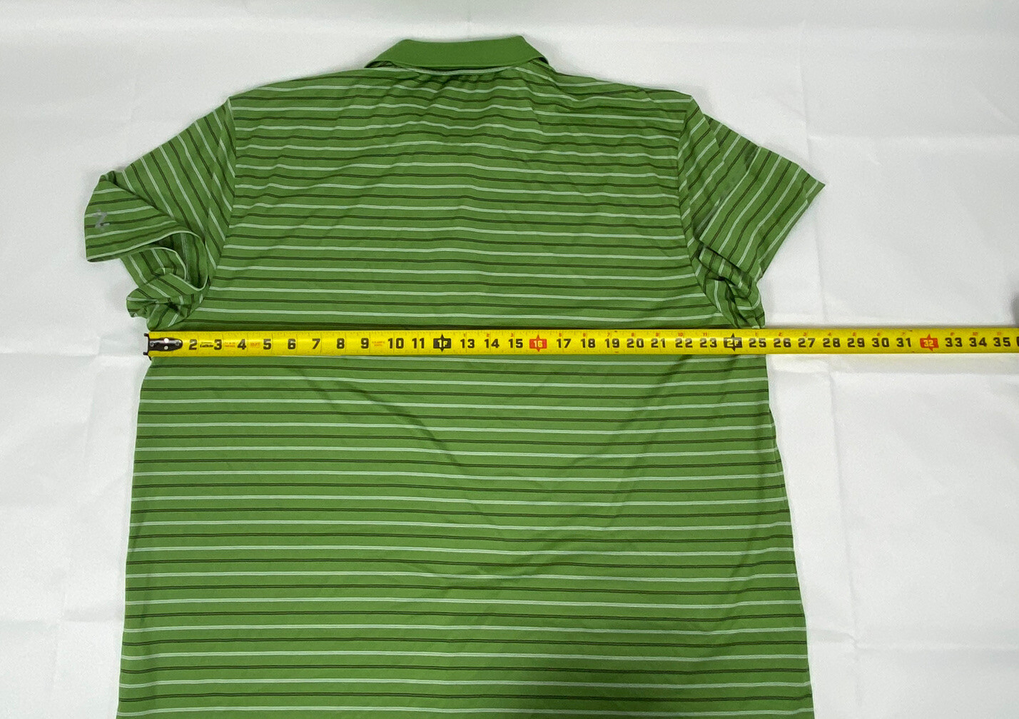 Izod Performance Basic Cool-FX Men’s Green Stripe… - image 4