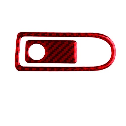 2Pcs Red Carbon Fiber Co-pilot Storage Box Trim For Mercedes-Benz W204 2007-2014 - Picture 3 of 16