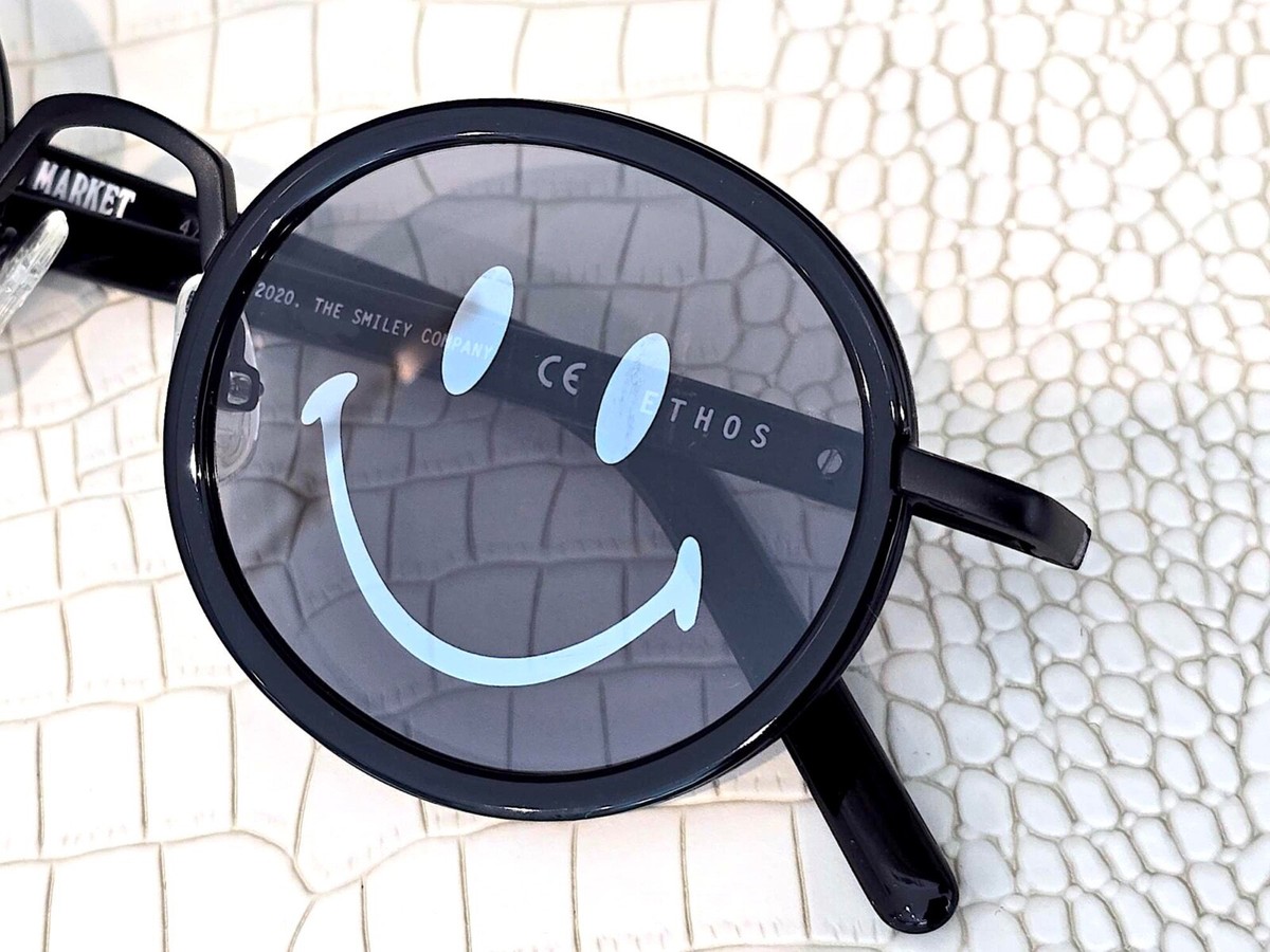 New Chinatown Market’s Ethos Signature Smiley Face Sunglasses ? Our favorite summer accessory! The MARKET x AKILA x SMILEY  main image 3