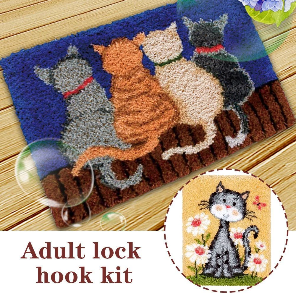 Abbraccia DIY Latch Hook Rug Kits Latch Hooking Rug Kits, 48 OFF