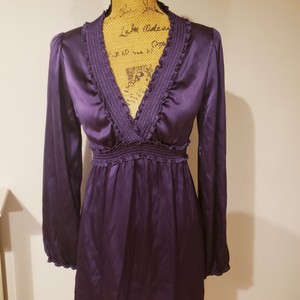 long flowy purple dress