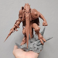 Zeratul 3D Printed Figure, Starcraft Collectible Statue, Unpainted