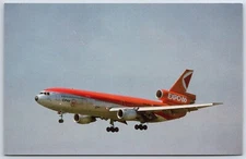 Airplane Postcard Canadian Pacific CP Airlines Douglas DC-10-10 Landing EH8