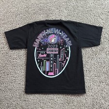 Bucees Shirt Boys Extra Small Black Pink Neon Happy New Year 2003 Kids