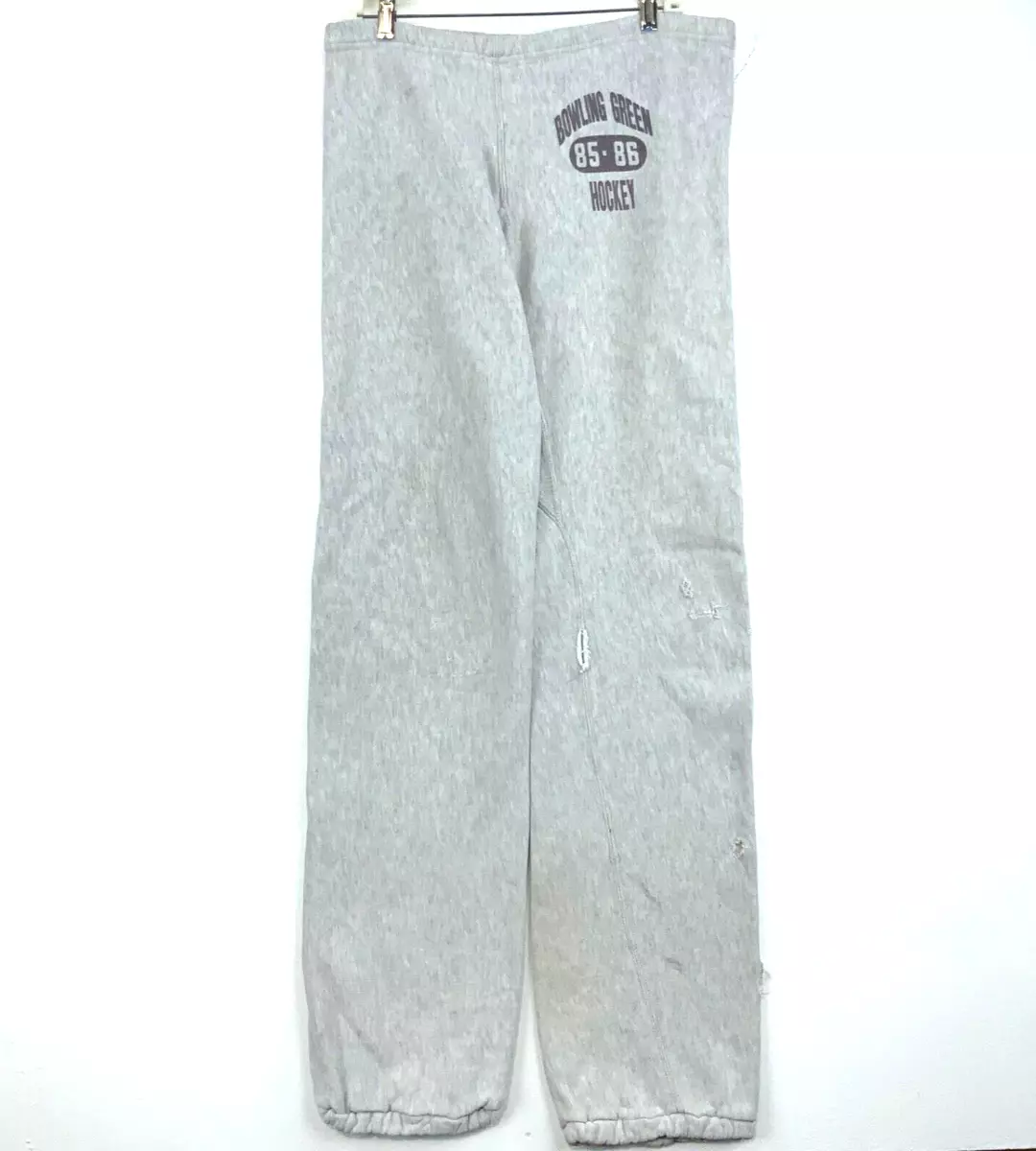 Vintage Bowling Green Hockey Champion Reverse Weave Warmup Pants XL Ncaa Usa 80s