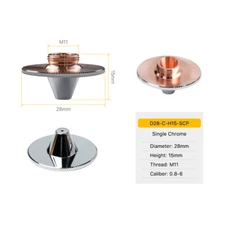 Fiber Laser Nozzle Single Layers Chrome-plating M11 for Fiber Laser Head