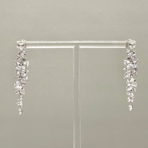 Earrings Womens Crystal Dangles Piereced Ear Elegant Old Hollywood 1.75 Inch
