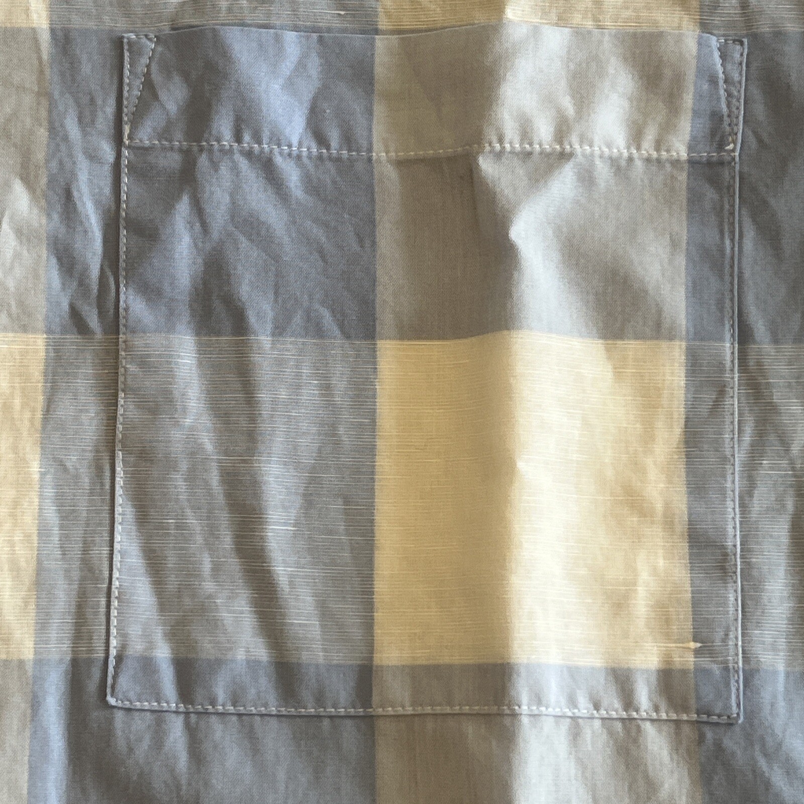 FILA £225 RICHARD JAMES SAVILE ROW CAMICIA UOMO 16" MANICA CORTA BLU A QUADRI A3