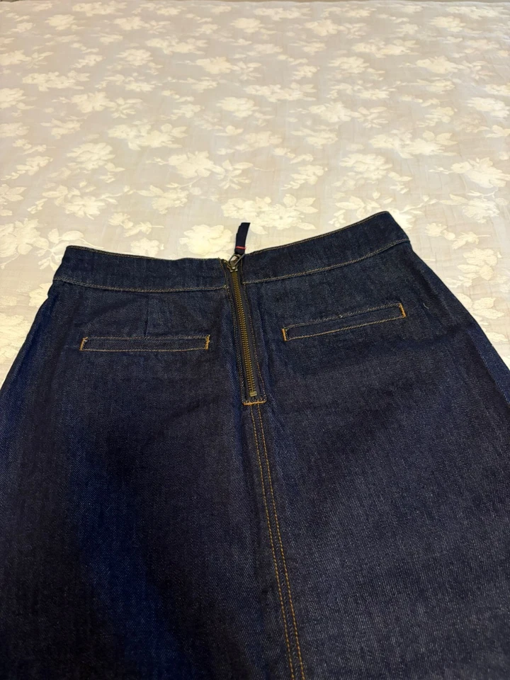 Boden Denim Midi Skirt Size 2R, New with tags, Non-Stretch. Business Casual. Foto 2 de 4
