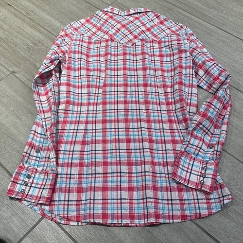 Ariat Girls Rhinestone Snap shirt w/ Bling Large - Picture 8 of 10