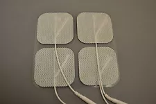 20 Electrode Pads EMS, Tens 7000, 3000- Units 2x2Inch White Cloth 