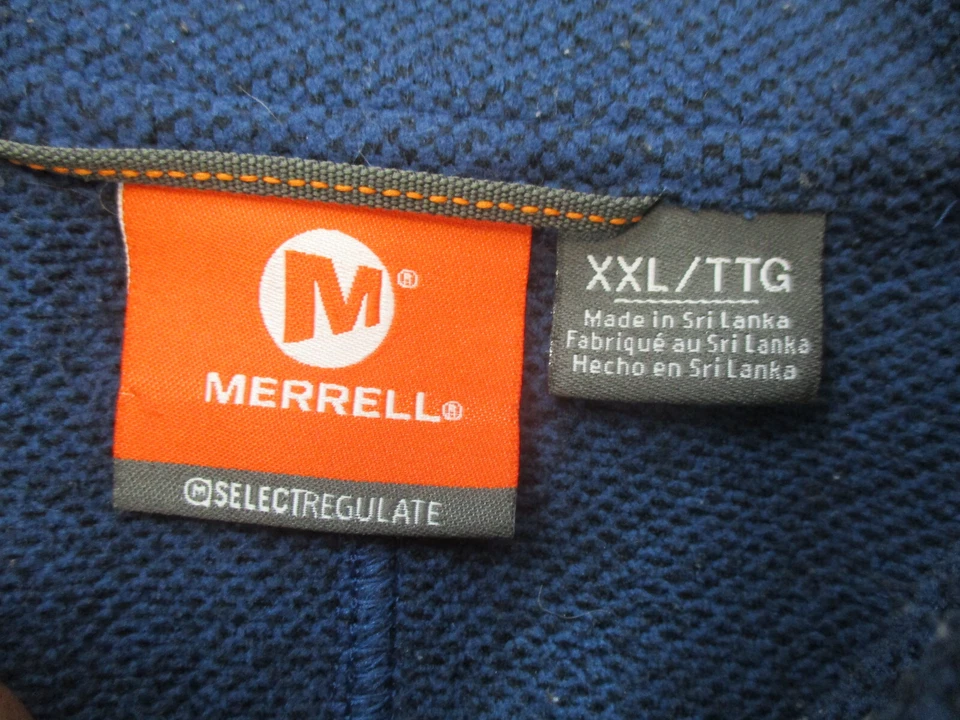 Merrell Jacket Mens 2XL XXL Blue Full Zip Outdoor Hiking Camping Adult * - Image 4 of 4